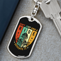 Don'T Just Own A Ride Biker Keychain Stainless Steel or 18k Gold Dog Tag Keyring-Express Your Love Gifts