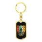 Don'T Just Own A Ride Biker Keychain Stainless Steel or 18k Gold Dog Tag Keyring-Express Your Love Gifts