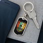 Don'T Just Own A Ride Biker Keychain Stainless Steel or 18k Gold Dog Tag Keyring-Express Your Love Gifts