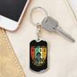 Don'T Just Own A Ride Biker Keychain Stainless Steel or 18k Gold Dog Tag Keyring-Express Your Love Gifts