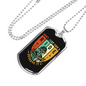 Don'T Just Own A Ride Biker Necklace Stainless Steel or 18k Gold Dog Tag 24"-Express Your Love Gifts