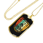 Don'T Just Own A Ride Biker Necklace Stainless Steel or 18k Gold Dog Tag 24"-Express Your Love Gifts