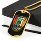 Don'T Just Own A Ride Biker Necklace Stainless Steel or 18k Gold Dog Tag 24"-Express Your Love Gifts