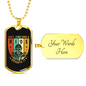 Don'T Just Own A Ride Biker Necklace Stainless Steel or 18k Gold Dog Tag 24"-Express Your Love Gifts