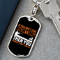 Don'T Like Me & Hunter'S Keychain Gift Stainless Steel or 18k Gold Dog Tag Keyring-Express Your Love Gifts