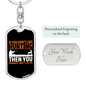 Don'T Like Me & Hunter'S Keychain Gift Stainless Steel or 18k Gold Dog Tag Keyring-Express Your Love Gifts
