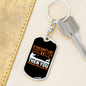 Don'T Like Me & Hunter'S Keychain Gift Stainless Steel or 18k Gold Dog Tag Keyring-Express Your Love Gifts