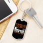 Don'T Like Me & Hunter'S Keychain Gift Stainless Steel or 18k Gold Dog Tag Keyring-Express Your Love Gifts