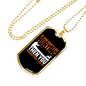 Don'T Like Me & Hunting Necklace Stainless Steel or 18k Gold Dog Tag 24" Chain-Express Your Love Gifts