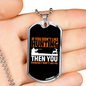 Don'T Like Me & Hunting Necklace Stainless Steel or 18k Gold Dog Tag 24" Chain-Express Your Love Gifts