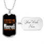 Don'T Like Me & Hunting Necklace Stainless Steel or 18k Gold Dog Tag 24" Chain-Express Your Love Gifts