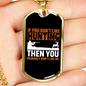 Don'T Like Me & Hunting Necklace Stainless Steel or 18k Gold Dog Tag 24" Chain-Express Your Love Gifts