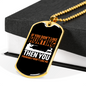 Don'T Like Me & Hunting Necklace Stainless Steel or 18k Gold Dog Tag 24" Chain-Express Your Love Gifts