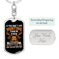 Don'T Like Me Hunter'S Keychain Gift Stainless Steel or 18k Gold Dog Tag Keyring-Express Your Love Gifts