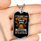 Don'T Like Me Hunting Necklace Stainless Steel or 18k Gold Dog Tag 24" Chain-Express Your Love Gifts