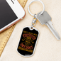 Don'T Mess With Firefighters Keychain Stainless Steel or 18k Gold Dog Tag Keyring-Express Your Love Gifts