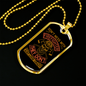 Don'T Mess With Firefighters Necklace Stainless Steel or 18k Gold Dog Tag 24" Chain-Express Your Love Gifts