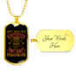 Don'T Mess With Firefighters Necklace Stainless Steel or 18k Gold Dog Tag 24" Chain-Express Your Love Gifts