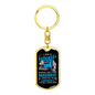 Don'T Mind Hardwork Swivel Trucker Keychain Dog Tag Stainless Steel or 18k Gold-Express Your Love Gifts