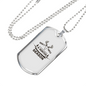 Don'T Miss A Hunter Season Hunting Necklace Stainless Steel or 18k Gold Dog Tag 24"-Express Your Love Gifts