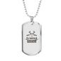 Don'T Miss A Hunter Season Hunting Necklace Stainless Steel or 18k Gold Dog Tag 24"-Express Your Love Gifts