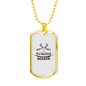 Don'T Miss A Hunter Season Hunting Necklace Stainless Steel or 18k Gold Dog Tag 24"-Express Your Love Gifts