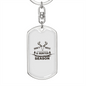 Don'T Miss A Hunter Seasonhunter'S Keychain Gift Stainless Steel or 18k Gold Dog Tag Keyring-Express Your Love Gifts