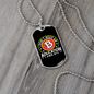 Don't Need Aducation Crypto Necklace Stainless Steel or 18k Gold Dog Tag 24" Chain-Express Your Love Gifts