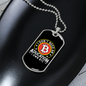 Don't Need Aducation Crypto Necklace Stainless Steel or 18k Gold Dog Tag 24" Chain-Express Your Love Gifts