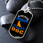 Don't Need Theraphy Blue Necklace Stainless Steel or 18k Gold Dog Tag 24" Chain-Express Your Love Gifts
