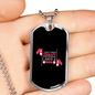 Don't Need Theraphy Dog Necklace Stainless Steel or 18k Gold Dog Tag 24" Chain-Express Your Love Gifts