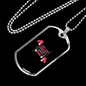 Don't Need Theraphy Dog Necklace Stainless Steel or 18k Gold Dog Tag 24" Chain-Express Your Love Gifts