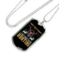 Don'T Need Theraphy Hunting Necklace Stainless Steel or 18k Gold Dog Tag 24" Chain-Express Your Love Gifts