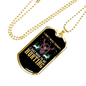 Don'T Need Theraphy Hunting Necklace Stainless Steel or 18k Gold Dog Tag 24" Chain-Express Your Love Gifts
