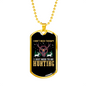 Don'T Need Theraphy Hunting Necklace Stainless Steel or 18k Gold Dog Tag 24" Chain-Express Your Love Gifts