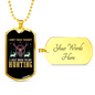Don'T Need Theraphy Hunting Necklace Stainless Steel or 18k Gold Dog Tag 24" Chain-Express Your Love Gifts
