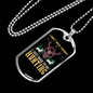 Don'T Need Theraphy Hunting Necklace Stainless Steel or 18k Gold Dog Tag 24" Chain-Express Your Love Gifts