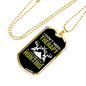 Don'T Need Theraphy Just Hunting Necklace Stainless Steel or 18k Gold Dog Tag 24" Chain-Express Your Love Gifts