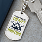 Don'T Need Theraphy Keychain Stainless Steel or 18k Gold Dog Tag Keyring-Express Your Love Gifts