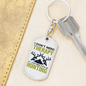 Don'T Need Theraphy Keychain Stainless Steel or 18k Gold Dog Tag Keyring-Express Your Love Gifts