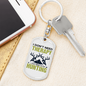 Don'T Need Theraphy Keychain Stainless Steel or 18k Gold Dog Tag Keyring-Express Your Love Gifts