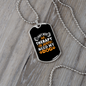 Don't Need Theraphy Necklace Stainless Steel or 18k Gold Dog Tag 24" Chain-Express Your Love Gifts