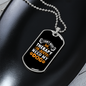 Don't Need Theraphy Necklace Stainless Steel or 18k Gold Dog Tag 24" Chain-Express Your Love Gifts