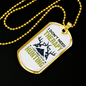 Don't Need Theraphy White Necklace Stainless Steel or 18k Gold Dog Tag 24" Chain-Express Your Love Gifts