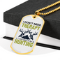 Don't Need Theraphy White Necklace Stainless Steel or 18k Gold Dog Tag 24" Chain-Express Your Love Gifts