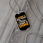Don't Need Theraphy Yellow Necklace Stainless Steel or 18k Gold Dog Tag 24" Chain-Express Your Love Gifts