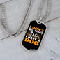 Don't Need Theraphy Yellow Necklace Stainless Steel or 18k Gold Dog Tag 24" Chain-Express Your Love Gifts