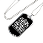 Don't Stress Necklace Stainless Steel or 18k Gold Dog Tag 24" Chain-Express Your Love Gifts