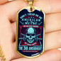 Don'T Tread On Me Dog Tag Stainless Steel or 18k Gold 24" Chain-Express Your Love Gifts