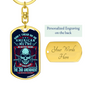 Don'T Tread On Me Swivel Keychain Dog Tag Stainless Steel or 18k Gold-Express Your Love Gifts